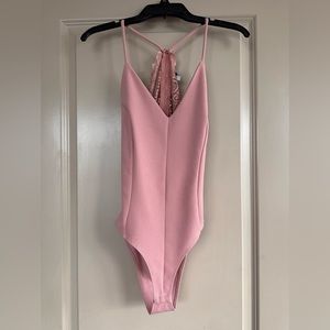Lace back bodysuit